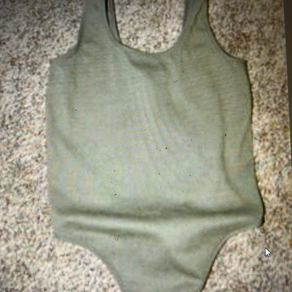 Junior/Women Size Small -Green Bodysuit by Bozzolo